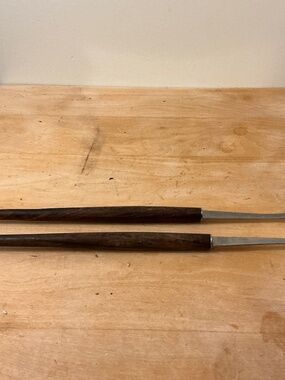 Vintage Rostfrei Teak Handle Fondue forks (2) Made in Germany